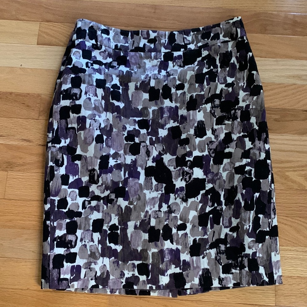 Ann Taylor print pencil skirt